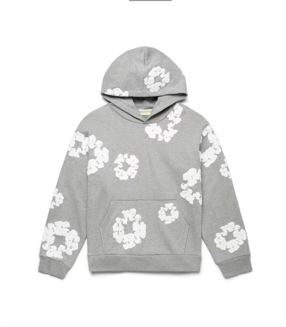 Denim Tears The Cotton Wreath Hoodie Gray