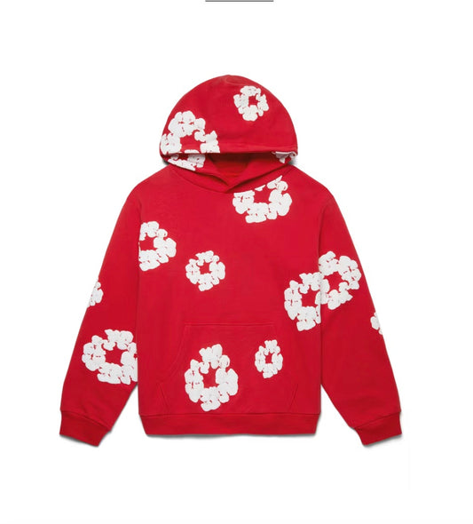 Denim Tears The Cotton Wreath Hoodie Red